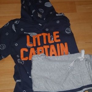 2 piece set navy blue& gray